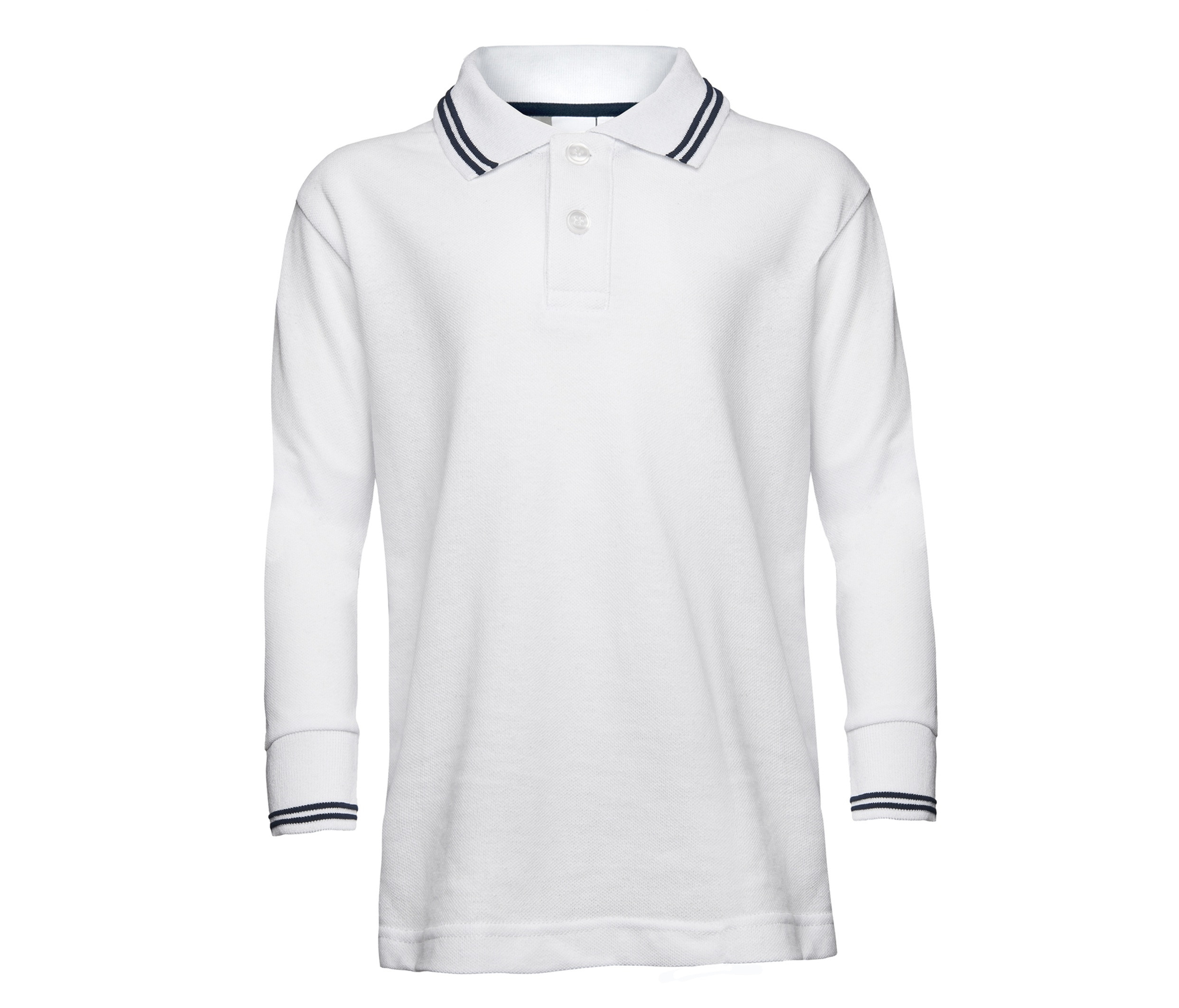 KIDS’ LONG SLEEVE PIQUÉ POLO SHIRT